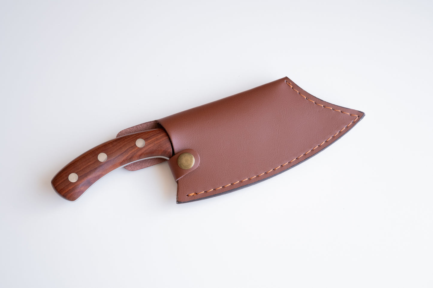 6.3 Inch Stainless Steel Handmade Cleaver Knife with Rosewood Handle