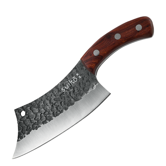 6.3 Inch Stainless Steel Handmade Cleaver Knife with Rosewood Handle